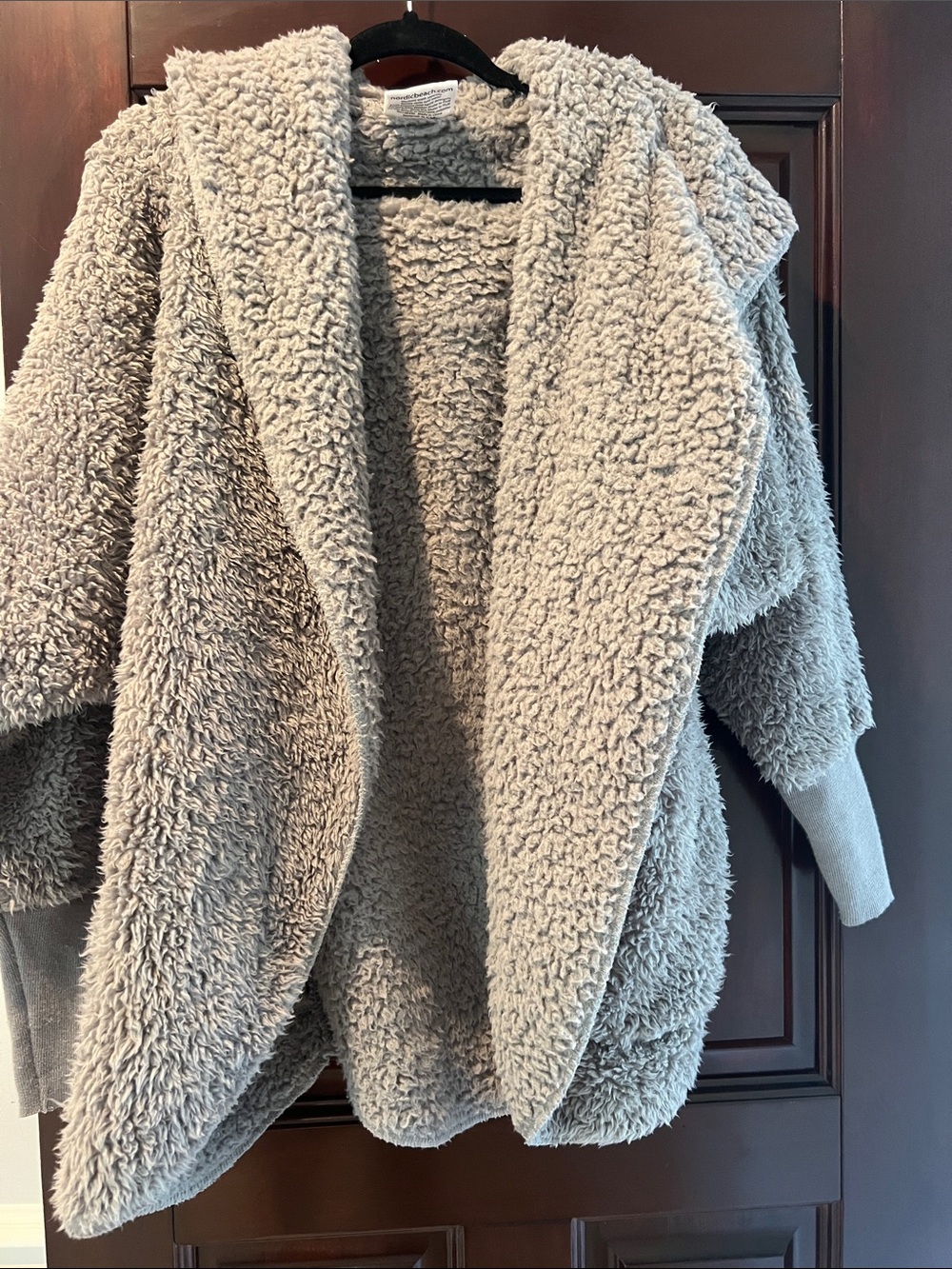 Cozy Sherpa Teddy Jacket - Light Gray